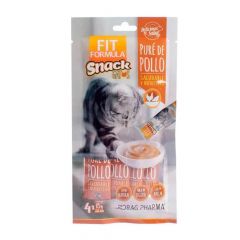 FIT SNACK GATO PURE POLLO 1 BOLSA x 4 SACHET 15GR