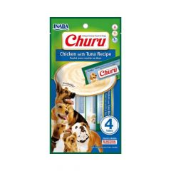 CHURU PERRO CHICKEN & TUNA 4 tubos USD612