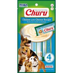 CHURU PERRO CHICKEN & CHEESE 4 tubos USD614