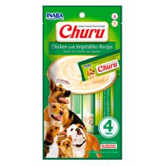 CHURU PERRO CHiCKEN & VEGETABLES 4 tubos USD615