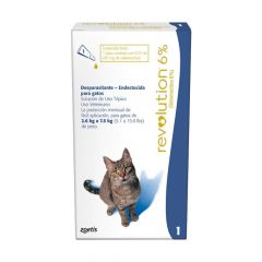 REVOLUTION GATO 6% 0,75 ml (2.5 KG - 7.5 KG)