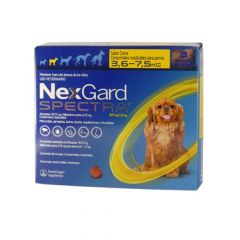 NEXGARD SPECTRA 3,6 - 7,5 kg x 3 tabletas